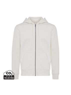 Mikina na zips s kapucňou Iqoniq Abisko z recykl. bavlny > hnedá (natural raw) > L