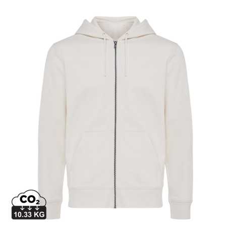 Mikina na zips s kapucňou Iqoniq Abisko z recykl. bavlny > hnedá (natural raw) > L