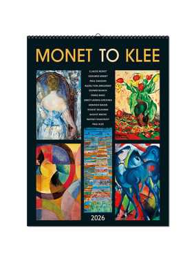 Nástenný kalendár (Monet to Klee 2026) - 42 x 56 cm