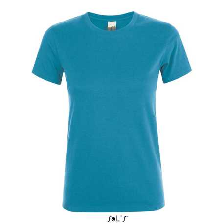 Dámske tričko(SOL'S REGENT WOMEN ROUND-NECK T-SHIRT) > modrá (aqua) > L