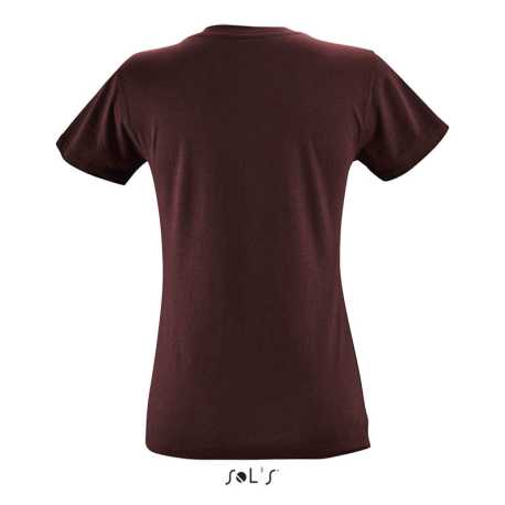 Dámske tričko(SOL'S REGENT WOMEN ROUND-NECK T-SHIRT) > bordová > L