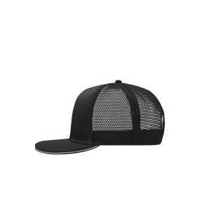 6 panelová šiltovka(MB PRO CAP MESH 6 PANEL) > čierna / šedá (light)