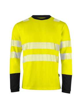 Pánske tričko (PROJOB T-SHIRT L/S CL. 3/2) > žltá / čierna > 3XL