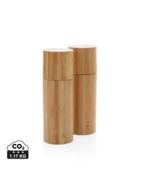 Sada bambusových mlynčekov na soľ a korenie > hnedá