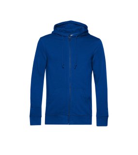 Pánska mikina (B&C Organic Zipped Hood)>modrá(royal)>2XL