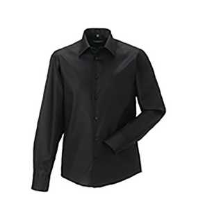 Pánska košeľa(Long Sleeve Tailored Ultimate Non-Iron RUSSELL) > čierna > L