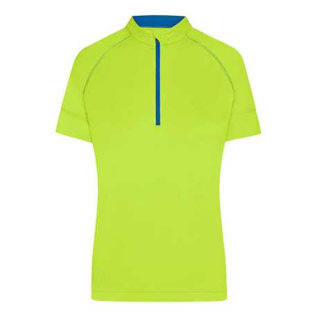 Dámske tričko(DAIBER Ladies Bike-T Half Zip) > žltá (bright) / modrá (bright) > S