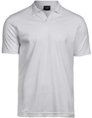 Unisex polokošela (Tee Jays Luxury Stretch V-Neck Polo) > biela > 2XL