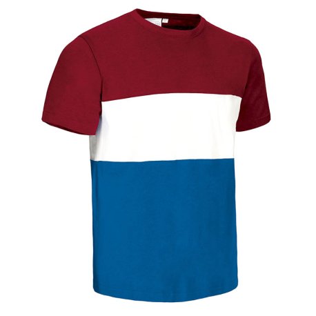 Pánske tričko (VARSITY) > červená (lotto) / biela / modrá (royal) > XL