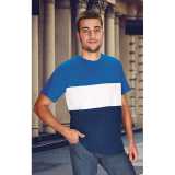 Pánske tričko (VARSITY) > červená (lotto) / biela / modrá (royal) > XL