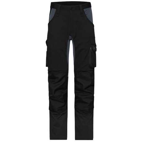 Pánske nohavice (DAIBER Workwear Stretch-Pants Slim Line) > čierna / šedá (carbon) > 50