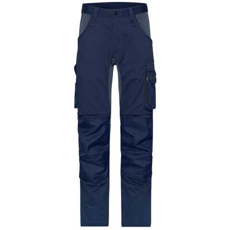 Pánske nohavice (DAIBER Workwear Stretch-Pants Slim Line)>modrá (navy) / šedá (carbon)>102