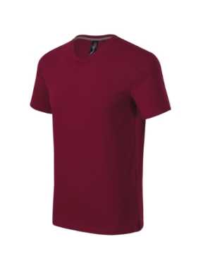 Pánske tričko (MALFINI Premium Action V-neck) > bordová (garnet) > M