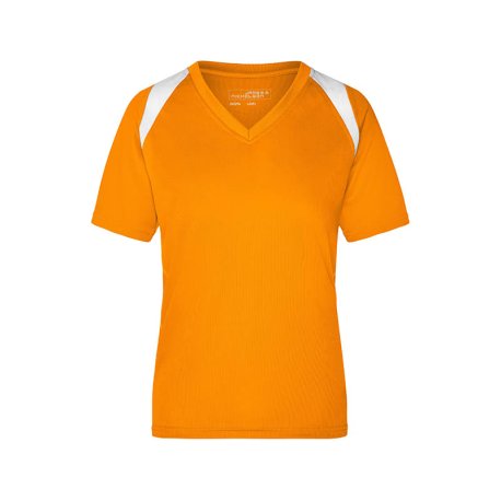 Dámske tričko (DAIBER Ladies' Running-T) > oranžová / biela > S
