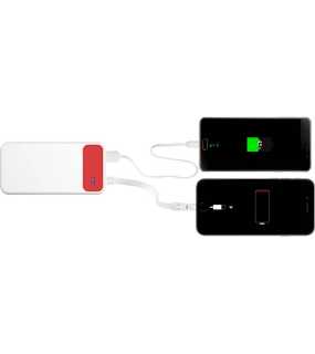 Power Bank-nabíjačka (10 000 mAh) > biela/červená