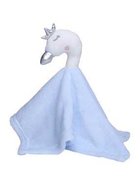 Plyšová hračka (MBW Cuddly blankets swan's head) > modrá (pastel)