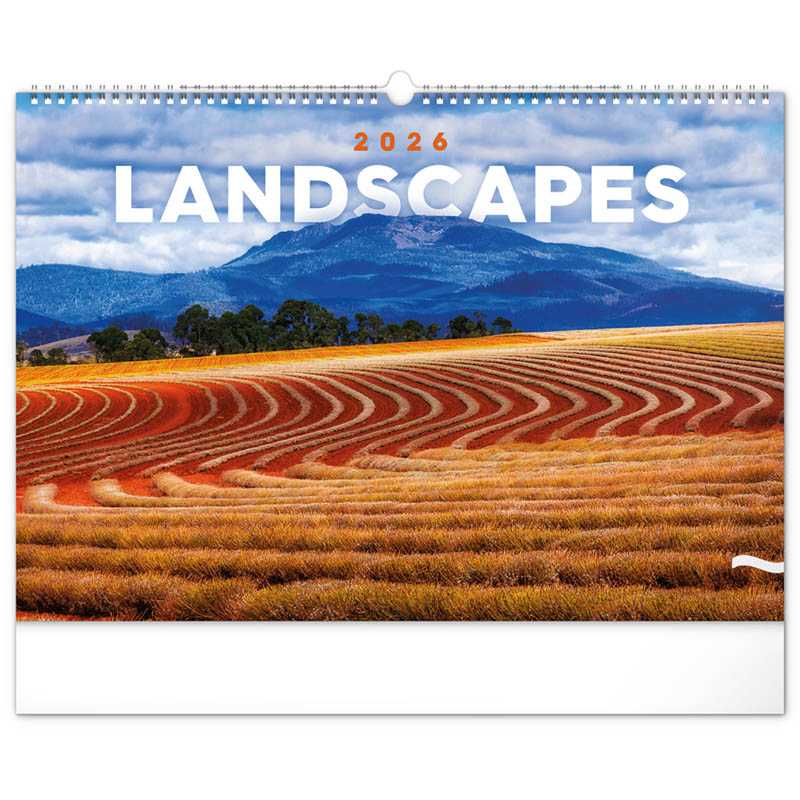 Nástenný kalendár (Krajiny 2026) - 48 x 33 x 1 cm