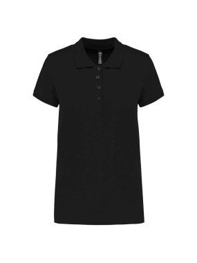 Dámska polokošeľa(KARIBAN LADIES’ PIQUÉ SHORT SLEEVE POLO SHIRT) > čierna > XL