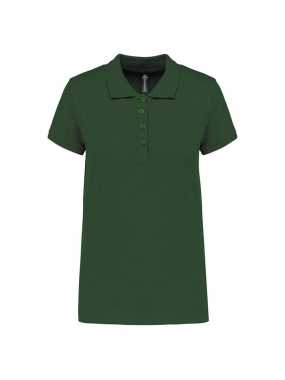 Dámska polokošeľa(KARIBAN LADIES’ PIQUÉ SHORT SLEEVE POLO SHIRT)>zelená (forest)>M