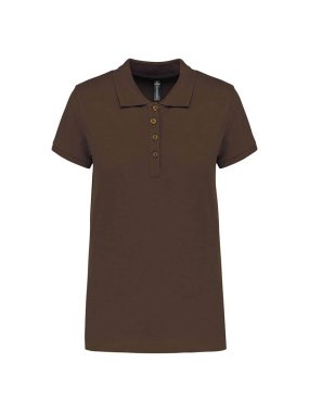 Dámska polokošeľa(KARIBAN LADIES’ PIQUÉ SHORT SLEEVE POLO SHIRT)>hnedá (chocolate)>3XL