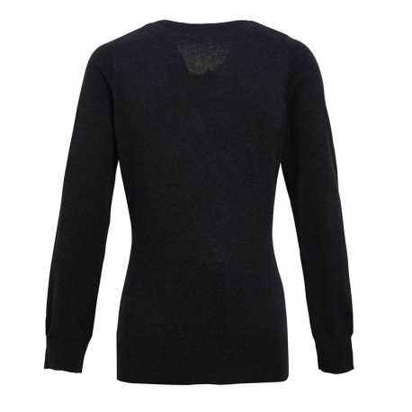 Dámsky sveter (PREMIER LADIES V-NECK KNITTED SWEATER) > šedá (charcoal) > XS