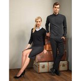 Dámsky sveter (PREMIER LADIES V-NECK KNITTED SWEATER) > čierna > L