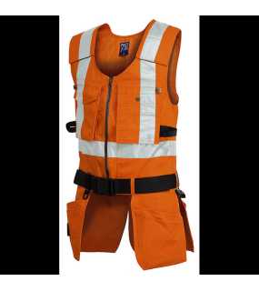 Reflexná vesta (PROJOB VEST HV CLASS 2) > oranžová (projob) > M