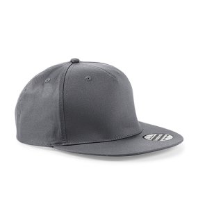 5 panelová unisex šiltovka (Beechfield 5 Panel Snapback Rapper Cap) > šedá (graphite)