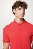 Unisex polokošeľa (Iqoniq Yosemite) > červená (luscious) > L
