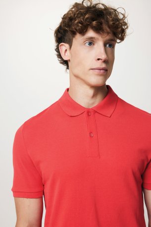 Unisex polokošeľa (Iqoniq Yosemite) > červená (luscious) > L
