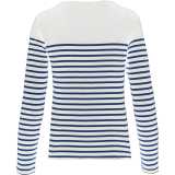 Dámske tričko (KARIBAN LADIES’S LONG SLEEVE MARINIERE)>biela (striped) / modrá (navy)>L