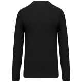 Pánske tričko ( Kariban Mens Long Sleeve V-Neck T-Shirt ) > čierna > L