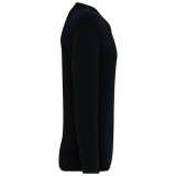 Pánske tričko ( Kariban Mens Long Sleeve V-Neck T-Shirt ) > čierna > L