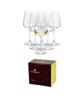 6 Sada 6ks pohárov na biele víno 250 ml "VANILLA SEASON" > transparentná