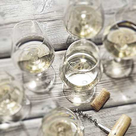 6 Sada 6ks pohárov na biele víno 250 ml "VANILLA SEASON" > transparentná