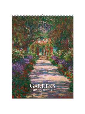 Nástenný kalendár (Gardens Impressionism 2026) - 42 x 56 cm