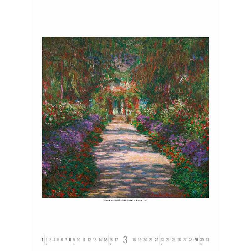 Nástenný kalendár (Gardens Impressionism 2026) - 42 x 56 cm