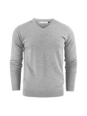 Pánsky sveter (James Harvest ASHLAND V-NECK) > šedá > 2XL
