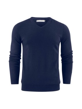 Pánsky sveter (James Harvest ASHLAND V-NECK) > modrá (navy) > L