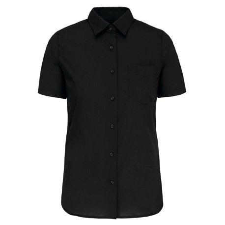 Dámska košeľa (KARIBAN LADIES SHORT SLEEVE SHIRT) > čierna > 2XL