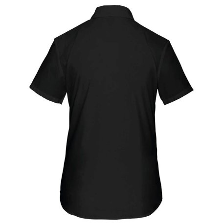 Dámska košeľa (KARIBAN LADIES SHORT SLEEVE SHIRT) > čierna > 2XL