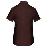 Dámska košeľa (KARIBAN LADIES SHORT SLEEVE SHIRT) > hnedá > S