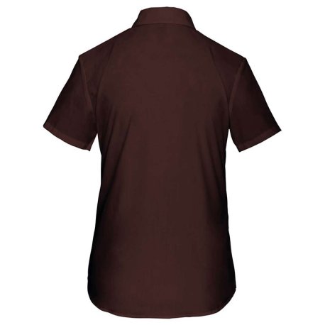 Dámska košeľa (KARIBAN LADIES SHORT SLEEVE SHIRT) > hnedá > S