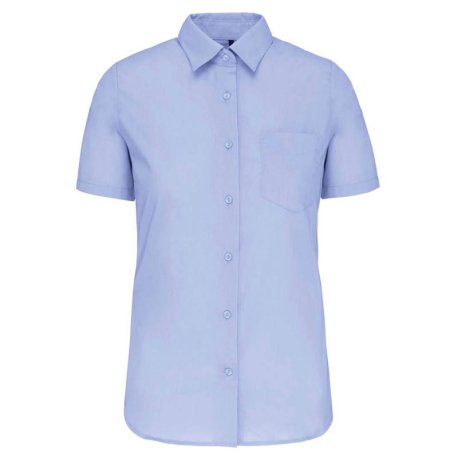 Dámska košeľa (KARIBAN LADIES SHORT SLEEVE SHIRT) > modrá (bright sky) > 2XL