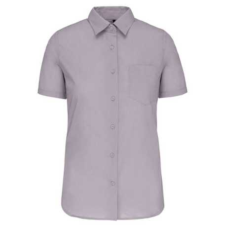 Dámska košeľa (KARIBAN LADIES SHORT SLEEVE SHIRT) > šedá (silver) > 4XL