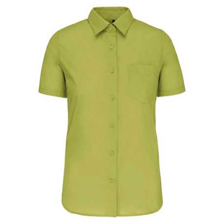 Dámska košeľa (KARIBAN LADIES SHORT SLEEVE SHIRT) > zelená (burnt lime) > XS