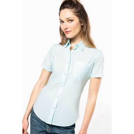 Dámska košeľa (KARIBAN LADIES SHORT SLEEVE SHIRT) > biela > 2XL
