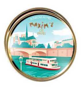 Honey Candies Round Tin "Notre Dame" 50 g Maxim’s