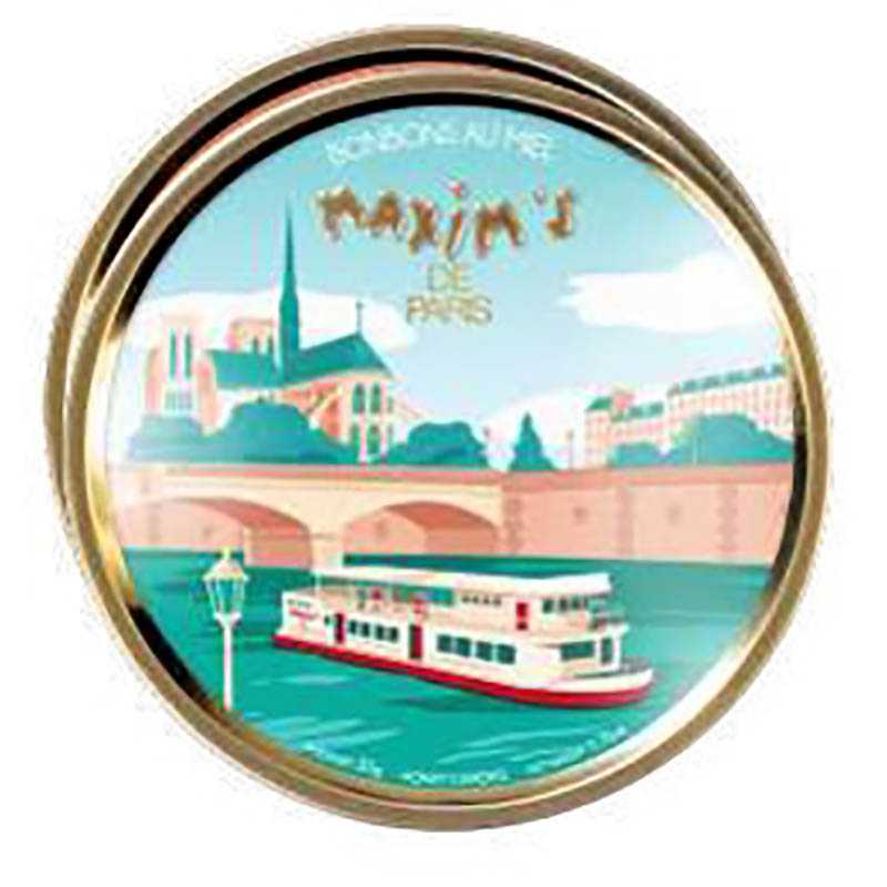 Honey Candies Round Tin "Notre Dame" 50 g Maxim’s