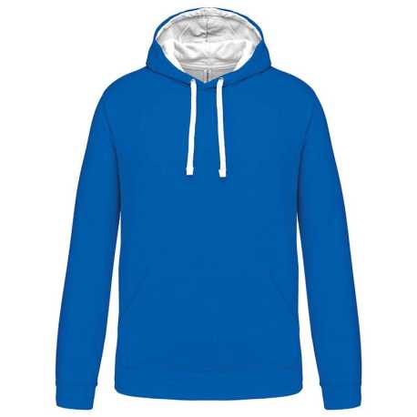 Unisex mikina ( KARIBAN CONTRAST HOODED SWEATSHIRT ) > modrá (light royal) > 2XL